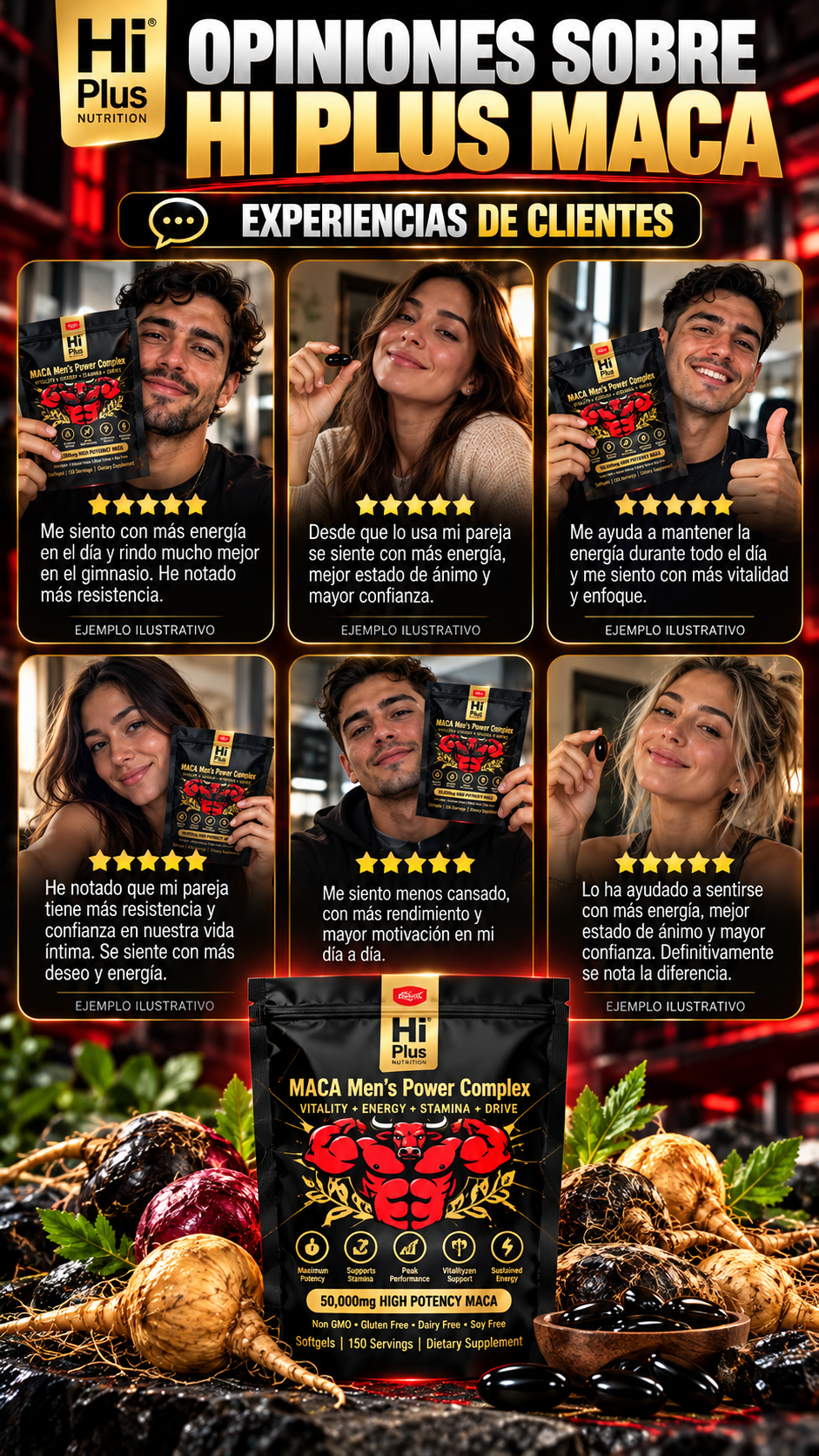 HI PLUS MACA – 90 SOFTGELS 🏆🍃💪 SUPLEMENTO ORIGINAL